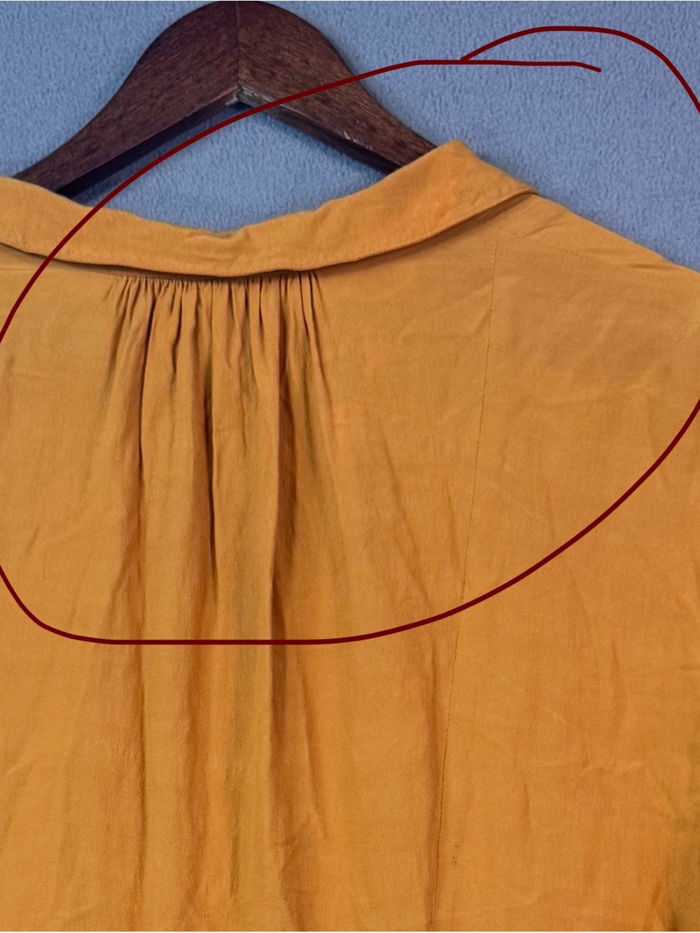 Free People Boho Mustard Yellow Gathered Waist Front Pocket Tunic Dress, S - Picture 13 of 14
